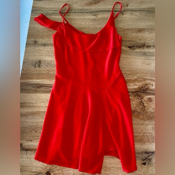 Oh Polly Red Mini Dress - Size 4 - Picture 3 of 4